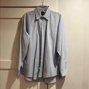 Men's Blue White checked Dress Shirt